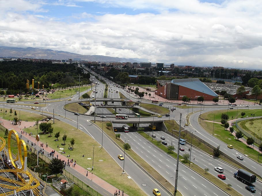 avenida 68 carreteras, autopistas, Avenida 68, carreteras y autopistas, Bogotá, Colombia, avenida, nubes, fotos, paisaje