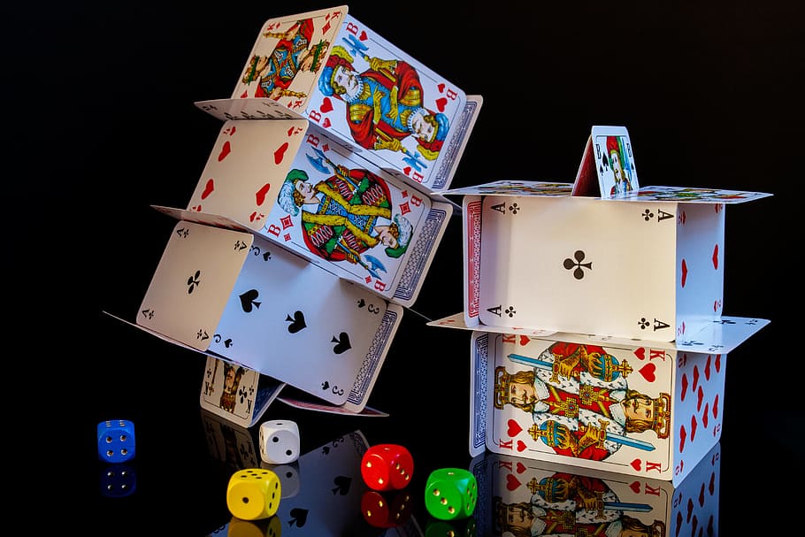 playing, cards, dice, play, poker, pleasure, luck, gambling, casino, profit