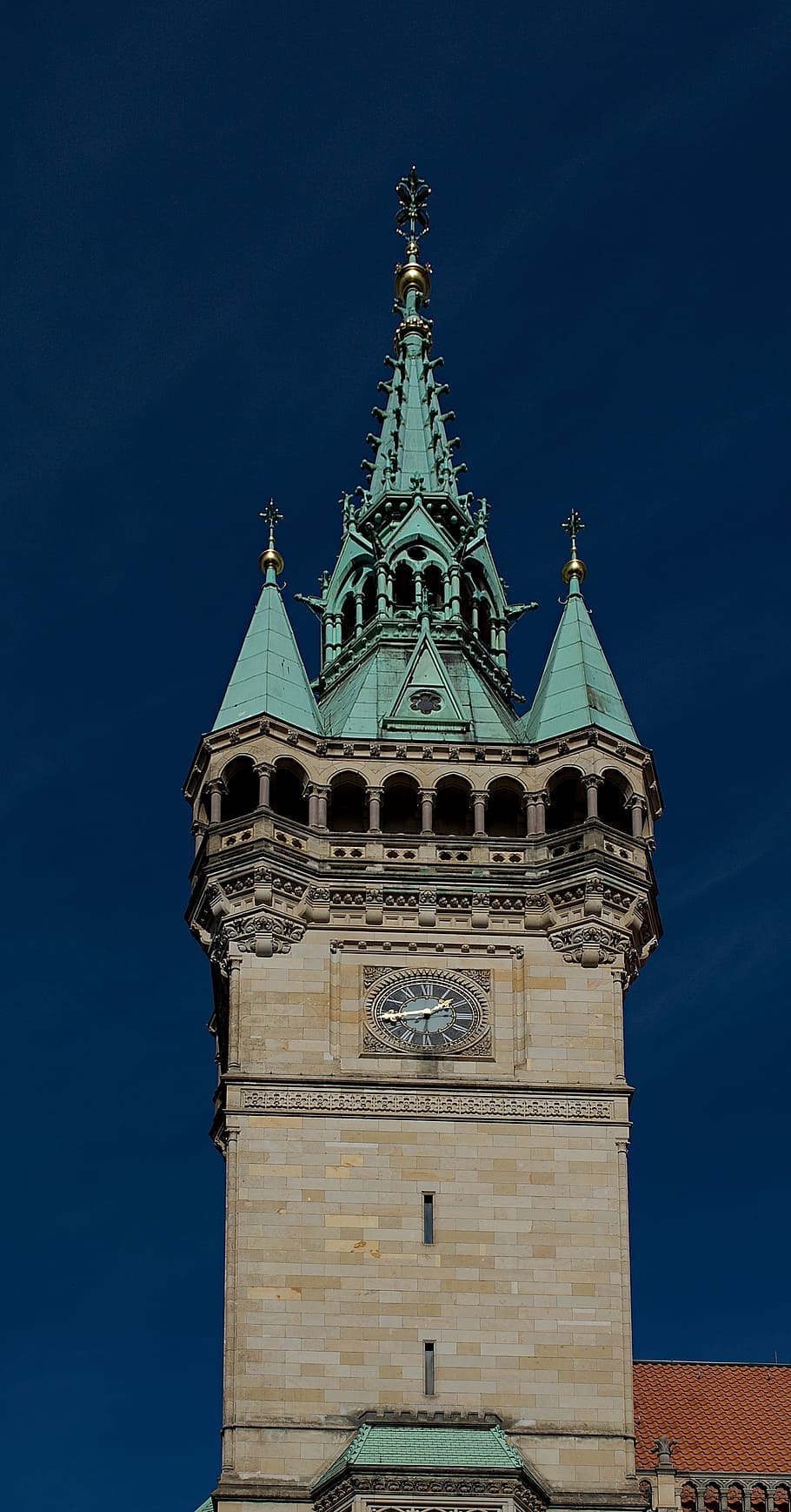 braunschweig, town hall, lower saxony, facade, historically, sky, building, architecture, germany, stadtmitte