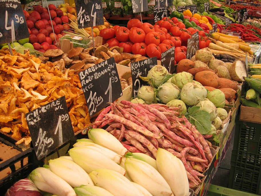 market, vegetables, market stall, food, healthy, eat, vitamins, farmers local market, naschmarkt, food and drink