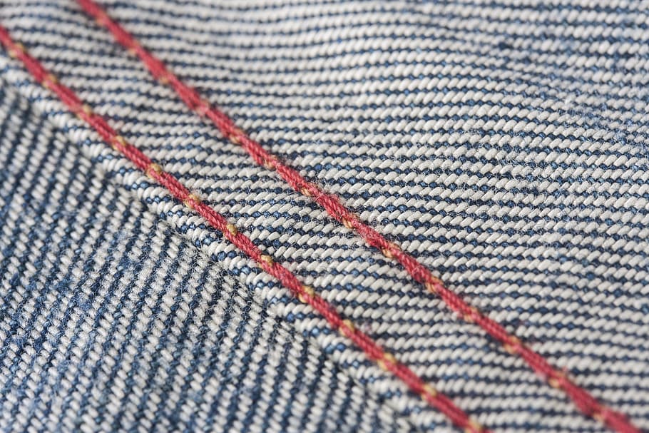 jeans, fabric, red, denim, horizontal, textile, macro, blue, detail, design