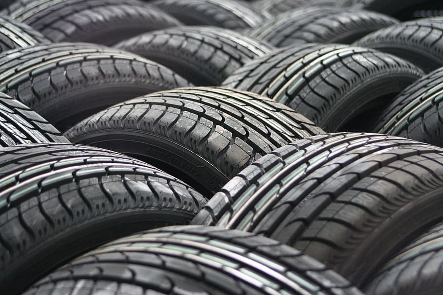 vehicle tire lot, car tyres, wheel, band, car, tire, rubber, black Color, transportation, close-up