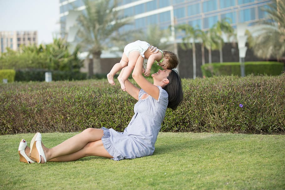 untitled, mother, daughter, family, park, child, love, mom and baby, nature, play