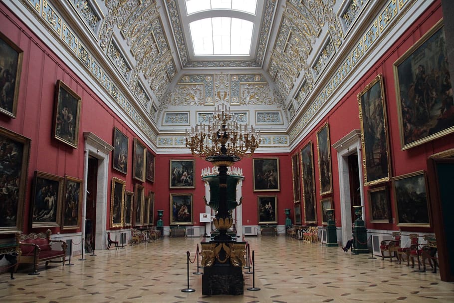 st petersburg, hermitage, russia, museum, history, interior, architecture, built structure, indoors, art and craft