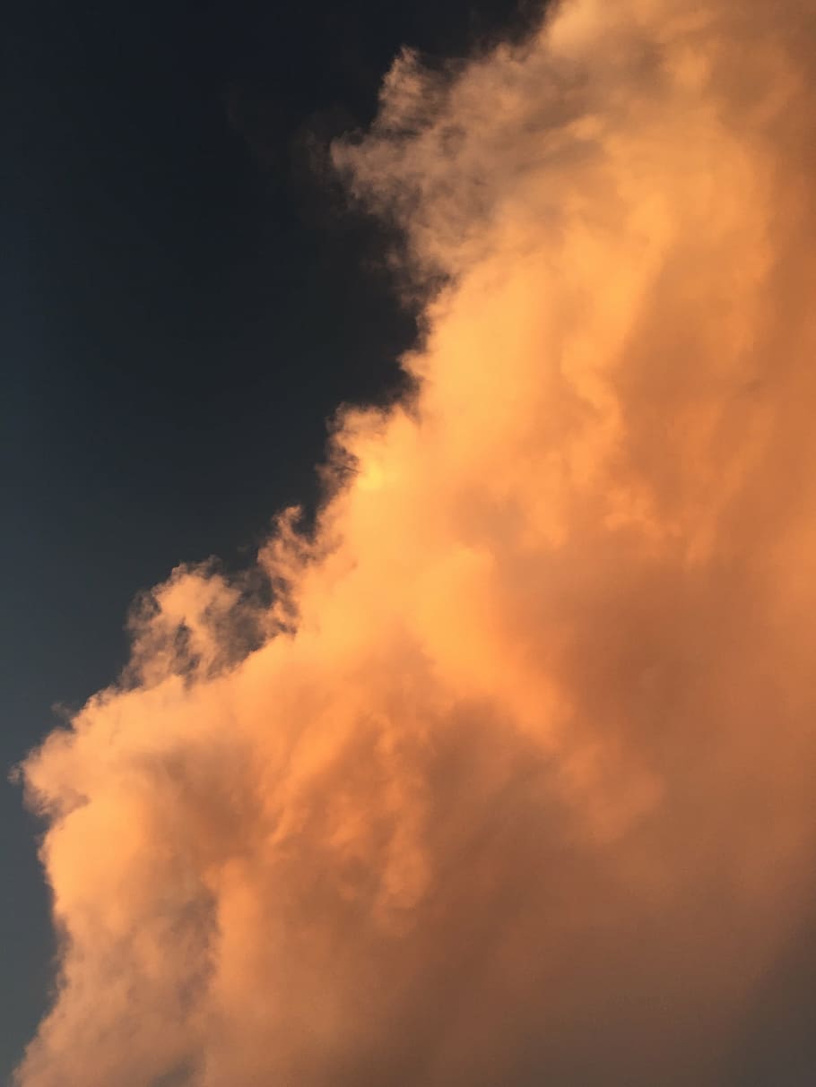 white clouds, white, clouds, sky, cloud, sunset, smoke, smoke - physical structure, cloud - sky, low angle view