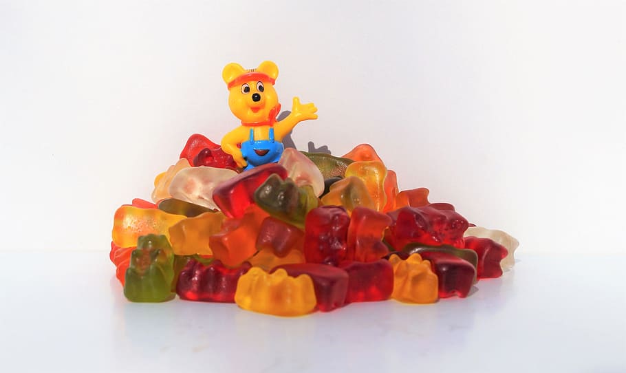 Haribo, Gummi Bears, Fruit, Jelly, fruit jelly, bear, delicious, sweetness, nibble, sweet