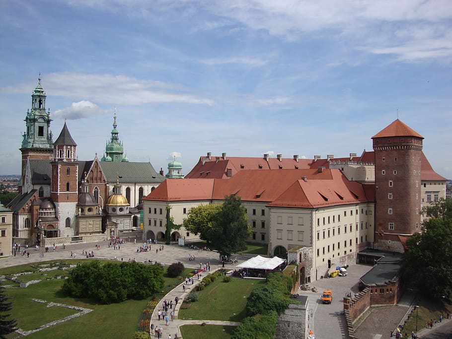 pueblo emblemático, cracovia, polonia, wawel, castillo, monumento, arquitectura, estructura construida, exterior del edificio, edificio