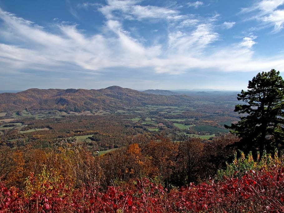 Arnold, Lembah, Virginia, Pegunungan, lembah arnold, Appalachia, punggung biru, pemandangan, alam, indah