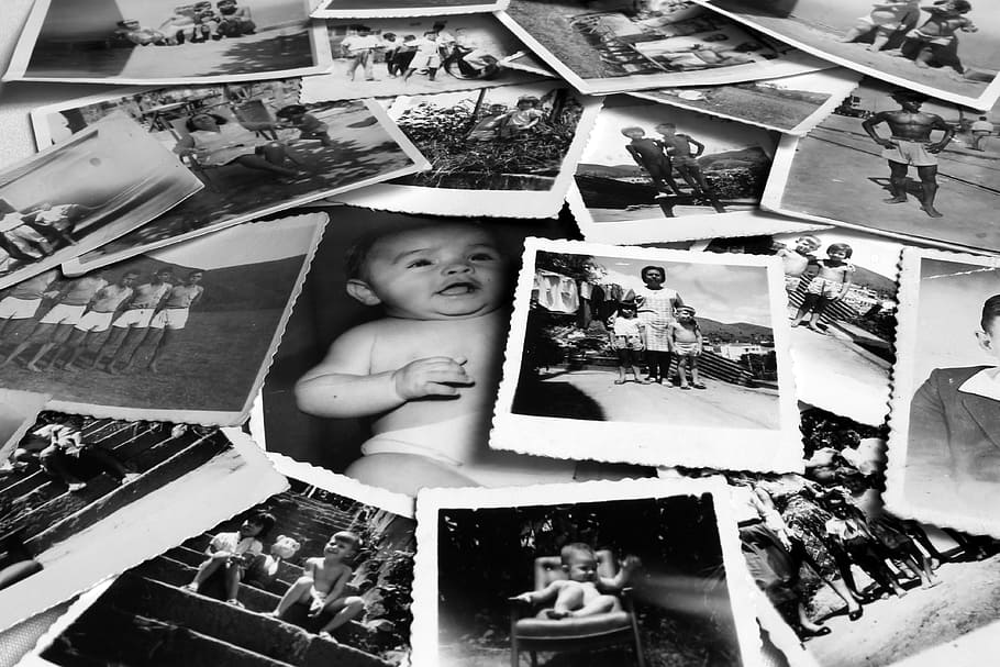 coleções de fotografias em escala de cinza, escala de cinza, fotografia, coleções, fotos, memórias, saudade, fotos antigas, fotos em preto e branco, passado