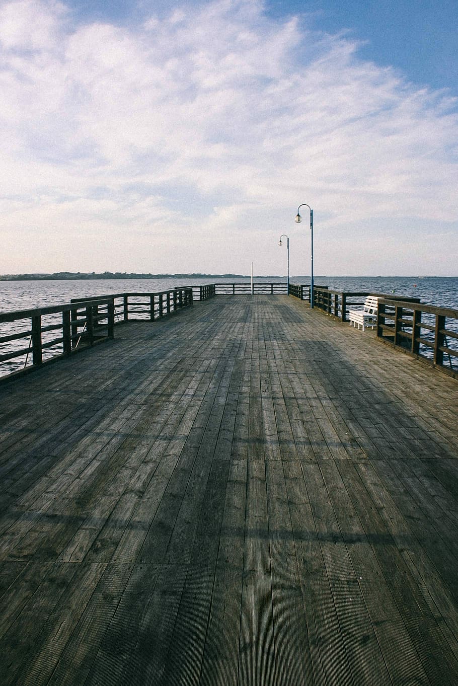 big, wooden, pier, lake, wooden pier, by the lake, water, wood, jetty, sea