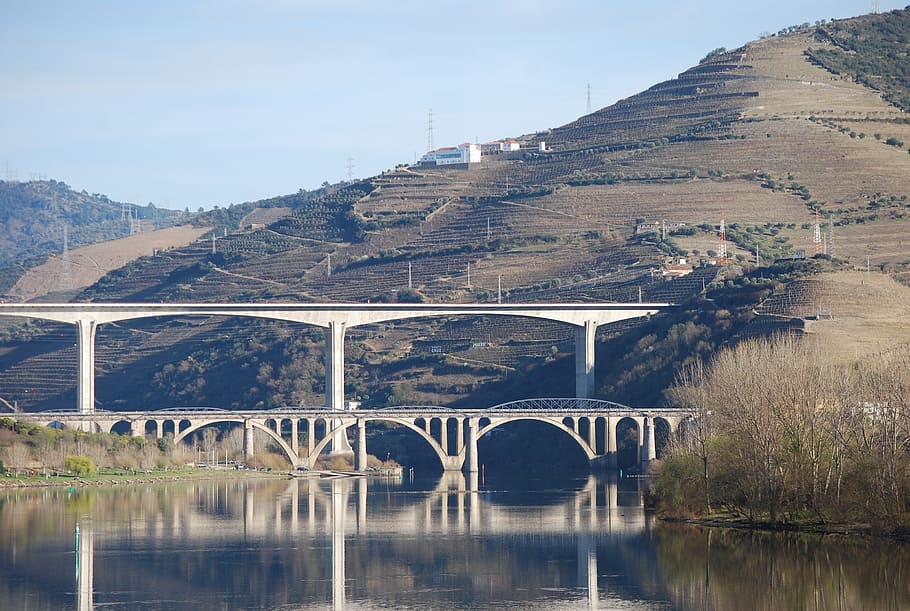 río Duero, río, naturaleza, régua, puente, arquitectura, diseño de arquitectura, estructura, diseño, construcción