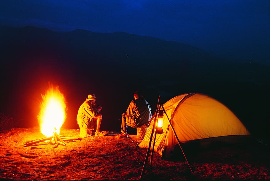 kerala, camping, fire, cold, hiking, camp, fireplace, tent, outdoor, flame