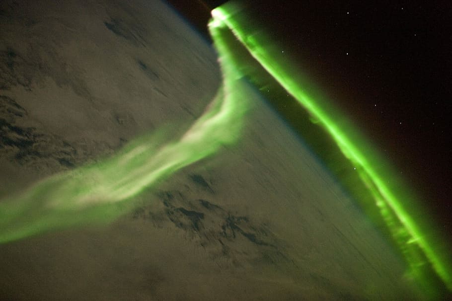 aurora borealis hijau, Aurora Borealis, Lampu Utara, aurora, kutub utara, aurora australis, suedlicht, meteor listrik, fenomena cahaya, angin matahari