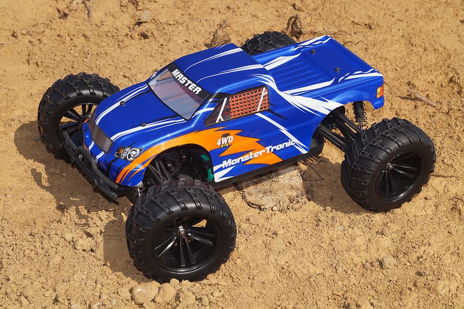earth, vehicle, sand, dirt, modelling, rc model, remotely controlled, auto, rc car, monster truck