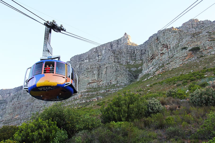 cable car, cable, 360-degree, table mountain, seven wonders, amazing, fantastic views, travel, cape town, south africa