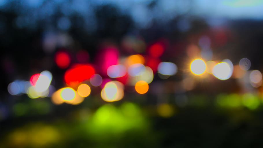 background, lights, out of focus, night, evening, shadow, light effects, illuminated, defocused, multi colored