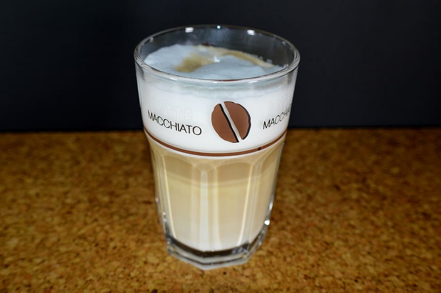 coffee, glass, benefit from, drink, latte macchiato, foam, drinking glass, refreshment, food and drink, household equipment