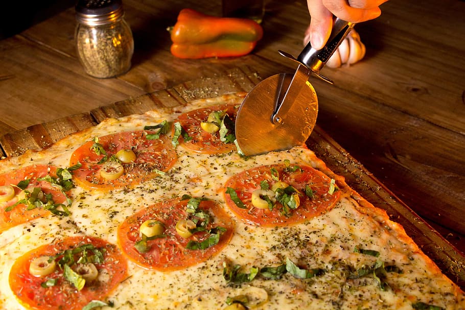 Sesi, Toko Pizza, Acustico, pizza, keju, makanan, tomat, mozzarella, makan malam, dipanggang