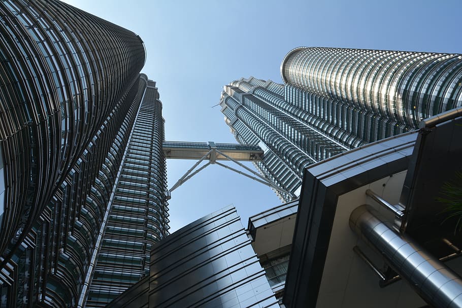 Petronas Towers, Tall, Building, tall building, skyscraper, malaysia, architecture, city, cityscape, modern