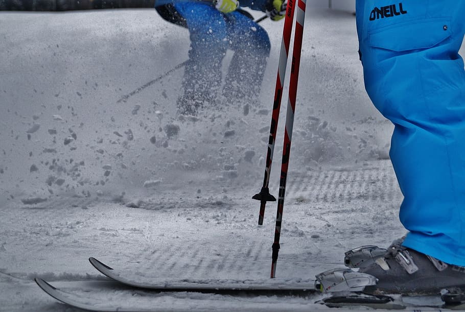 winter, snow, ski, brake, skier, mountains, sport, shards, outdoors, equipment
