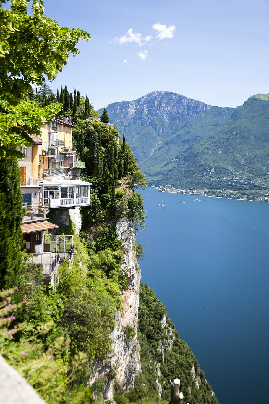 garda, rock, steep, italy, alpine, outlook, mountain, water, scenics - nature, beauty in nature