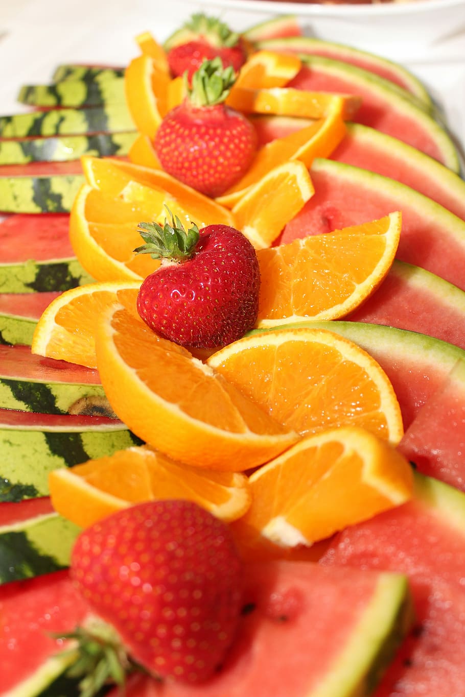 Citrus, Fruits, Watermelon, Orange, citrus fruits, strawberries, citrus fruit, fruit, healthy, frisch