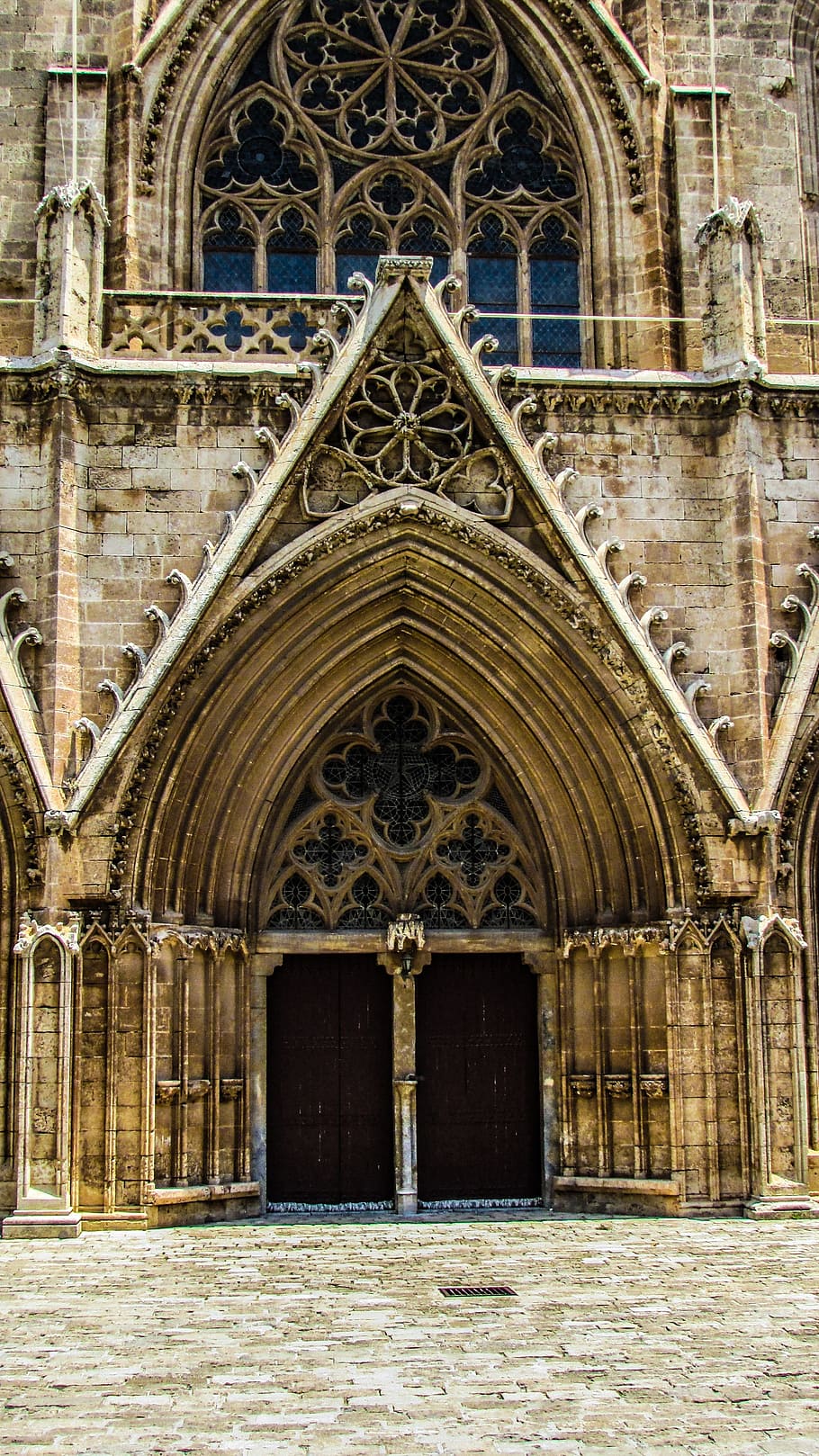 Cyprus, Famagusta, Church, ayios nikolaos, entrance, door, gate, cathedral, gothic, architecture