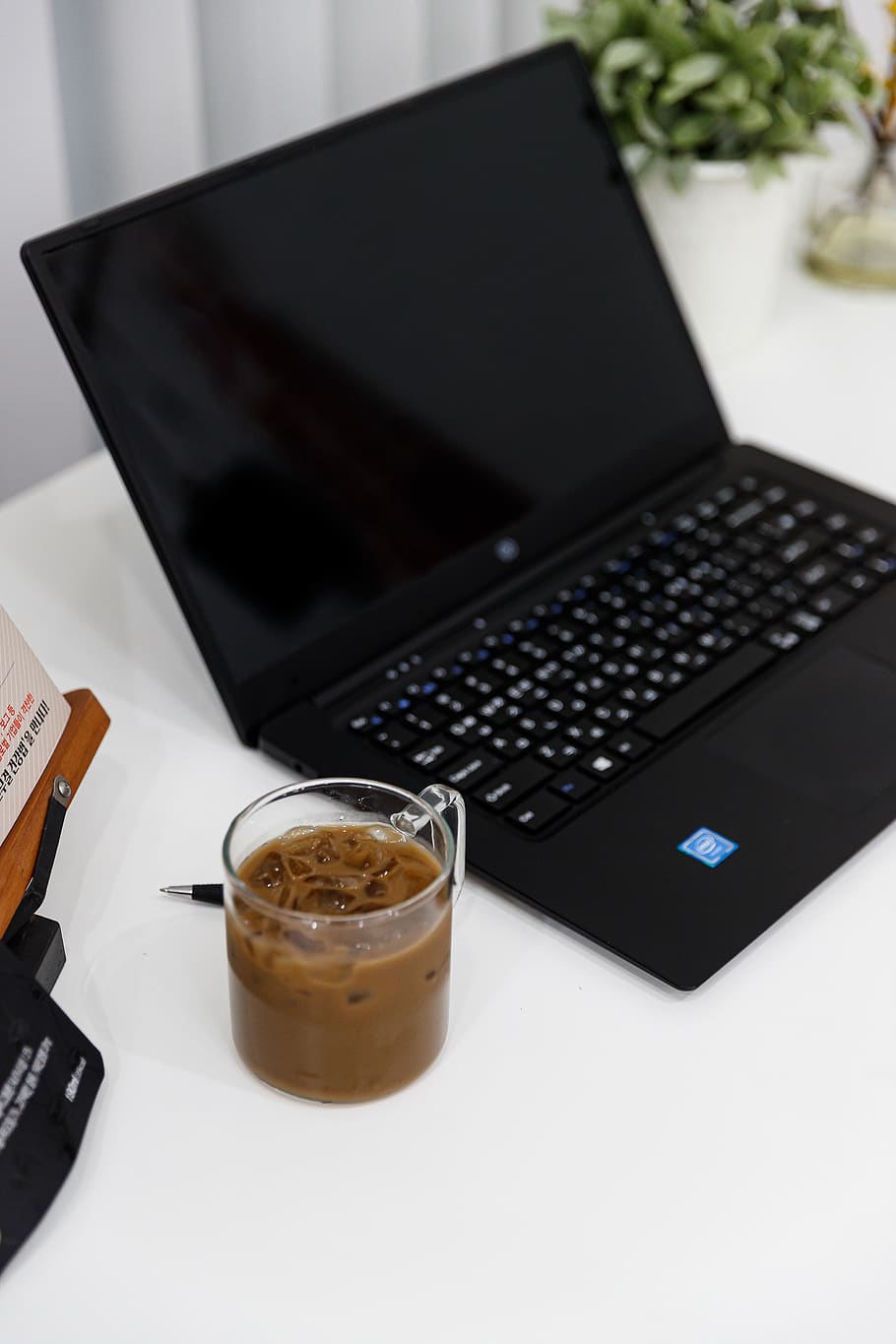 coffee, notebook, pc, office, desk, computer, cup, internet, communication, technology