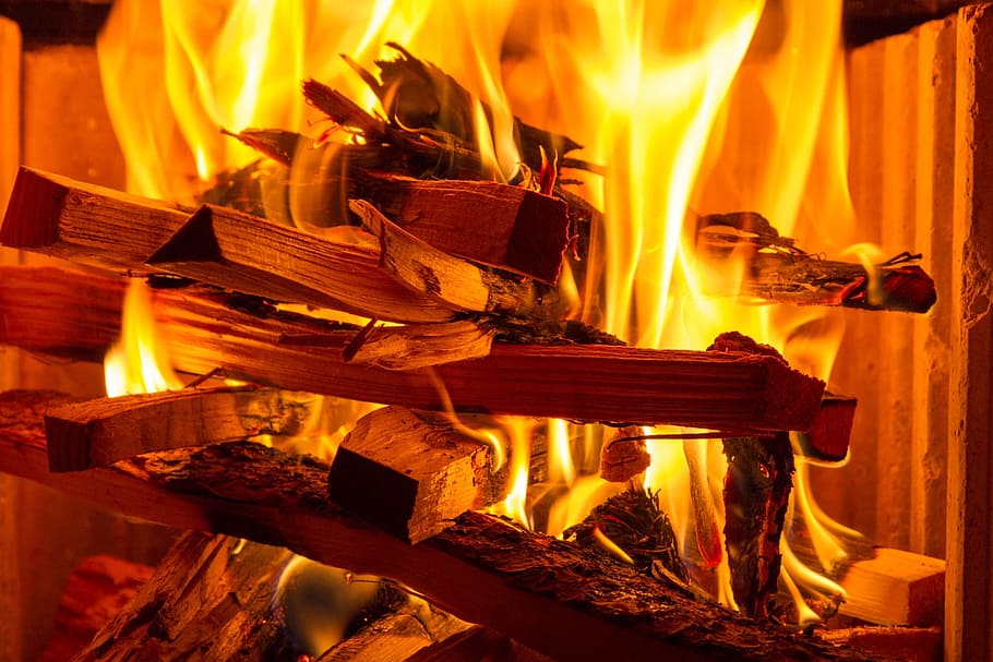 Api, Kayu, Bakar, Log, bara, pembakaran, membuat api, bersorak, memanaskan dengan kayu, membakar dengan benar