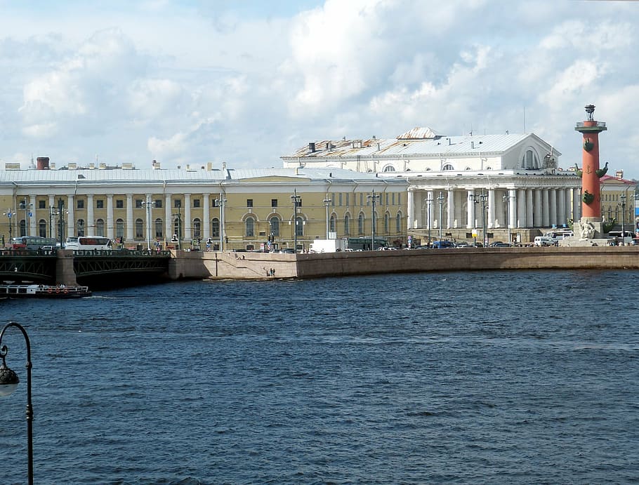 San Petersburgo, Rusia, turismo, históricamente, río, Newa, pilar, teatro, arquitectura, palacio