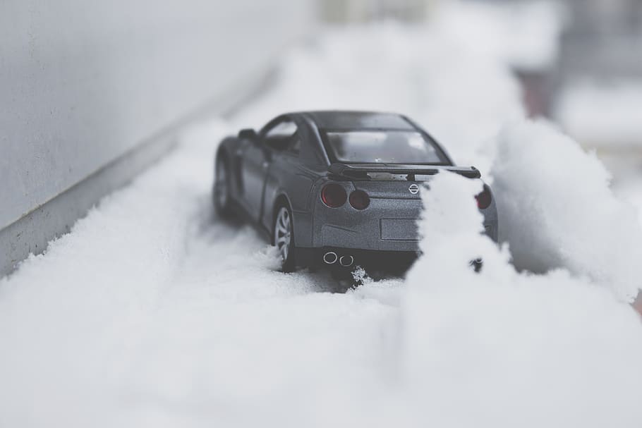 coche, vehículo, juguete, nieve, invierno, difuminar, modo de transporte, vehículo de motor, temperatura fría, vehículo terrestre