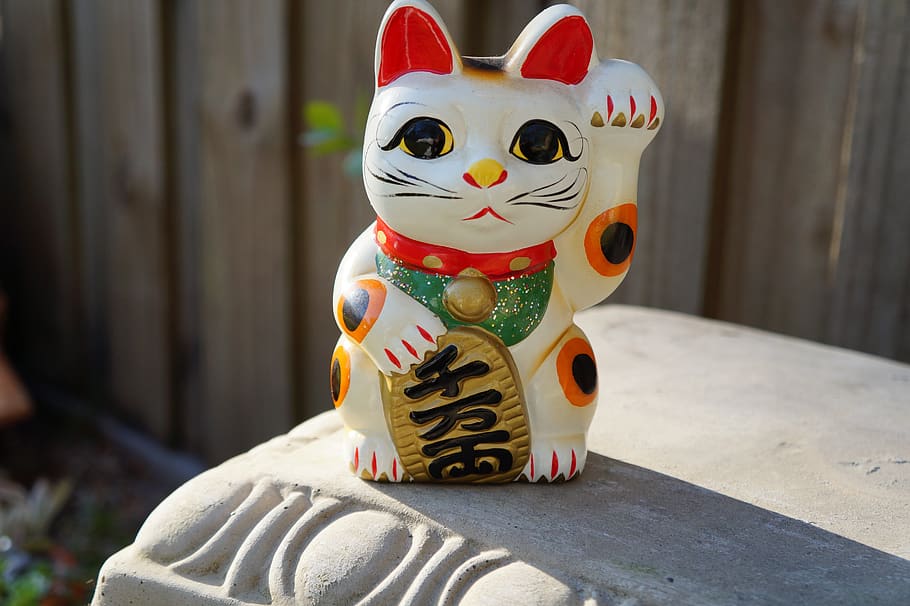 toy, fun, maneki neko, japanese, beckoning cat, cat, lucky, feng shui, culture, tradition