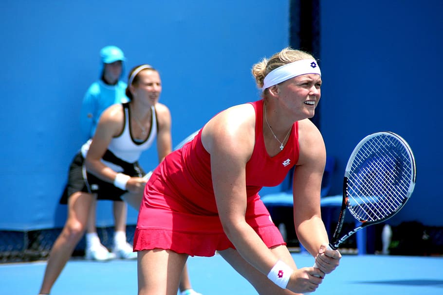 woman, holding, tennis racket, anna lena groenefeld, australian open, 2012, melbourne, play tennis, tennis, sport