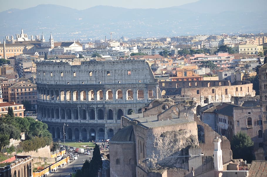 rome colosseum, rome, colosseum, ruins, city, roman, italy, europe, landmark, ancient