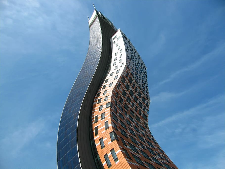 Az-Tower, Tower, Building, Architecture, building, skyscraper, modern building, tower, blue sky, dance, dancing