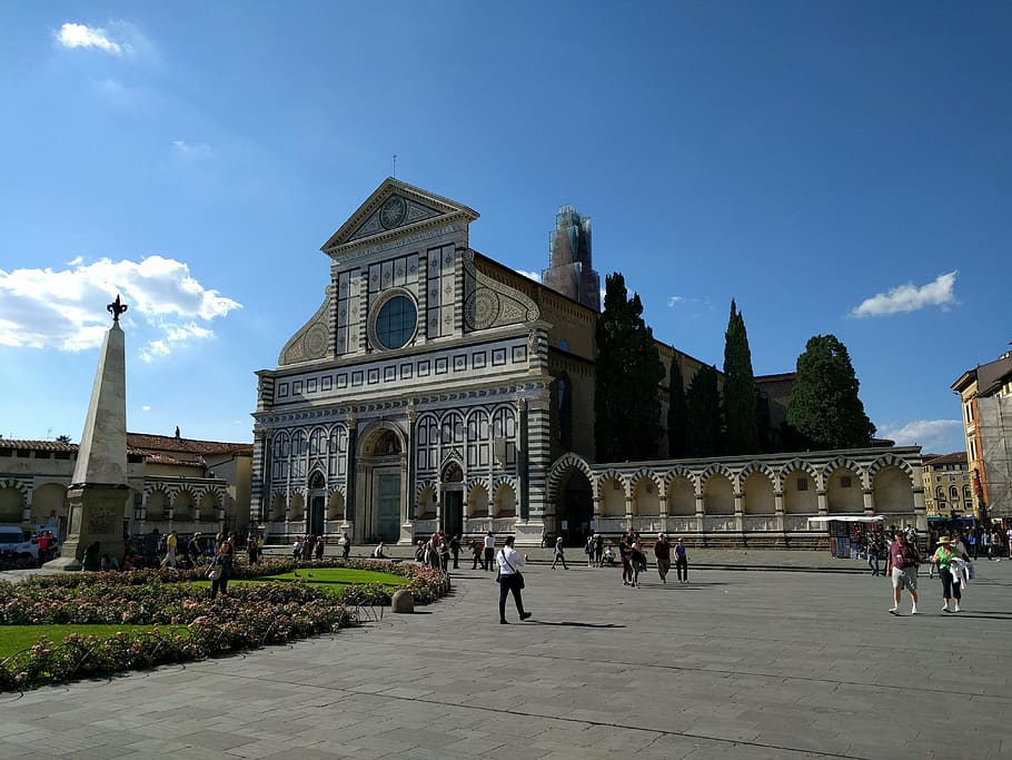 renaissance church, revival, santa maria novella, novella, basilica, architecture, florence, italy, built structure, building exterior