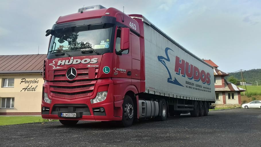 hudos, r, the truck, red, mercedes, benz, actros, 463, 2011, 2012