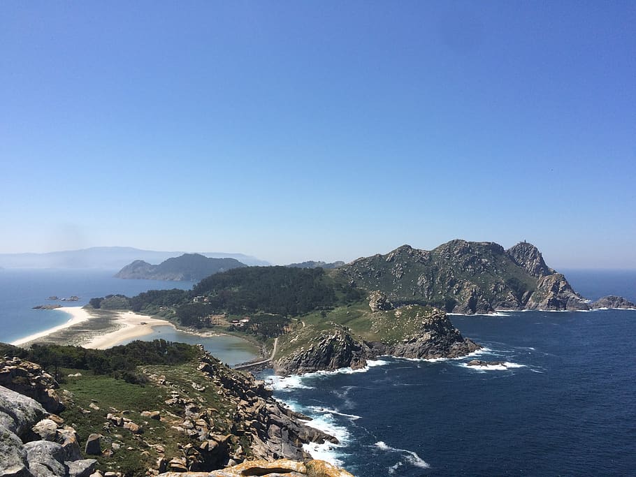 islas, cíes, galicia, islas cíes, mar, agua, pintorescos - naturaleza, belleza en la naturaleza, cielo, montaña