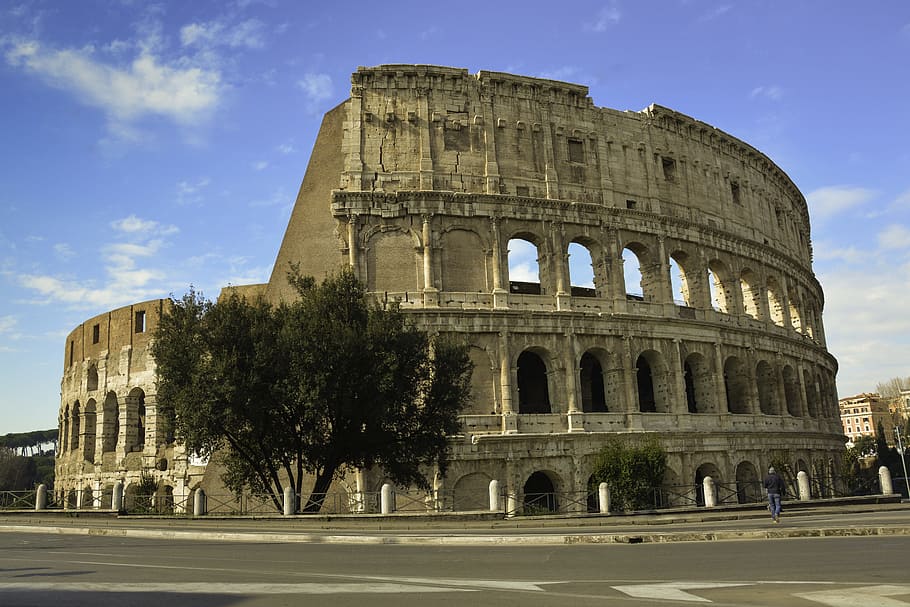 Colosseum, Italia, Roma, Colloseum, budaya, batu, objek wisata, monumen, kota, sejarah