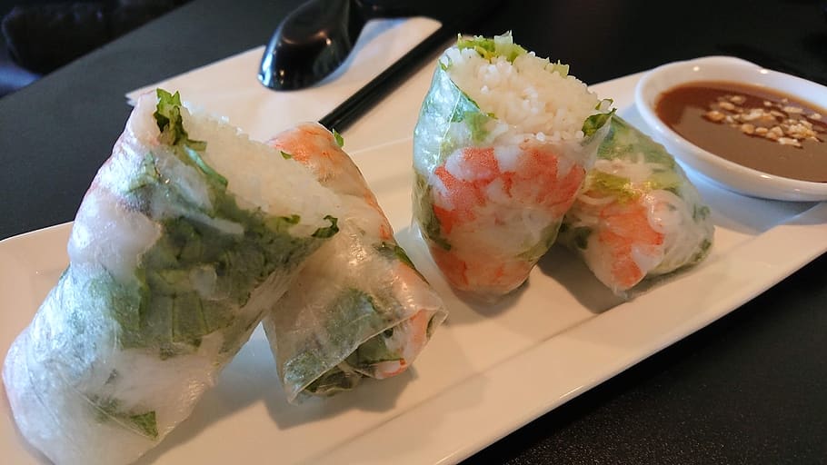 spring rolls, vietnamese food, food, delicious, dish, cook, appetizer, food and drink, ready-to-eat, freshness