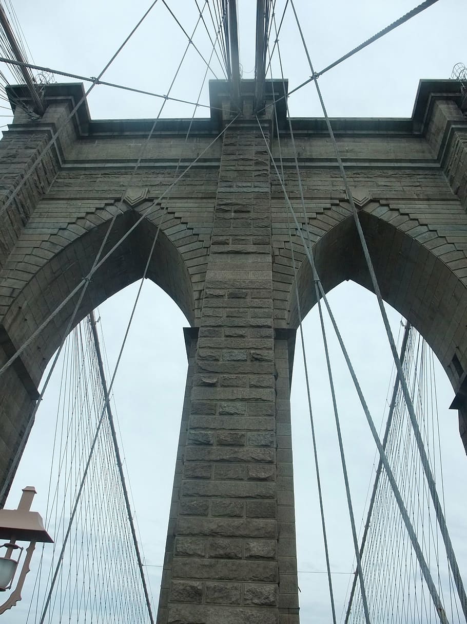 jembatan brooklyn, jembatan, new york, amerika, brooklyn, amerika serikat, nyc, manhattan, sungai timur, kota new york