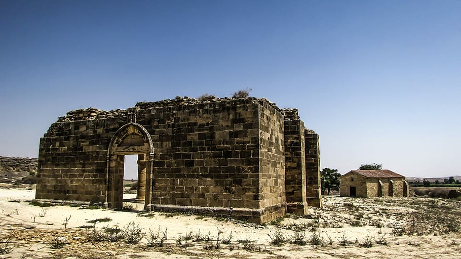 Cyprus, Sozomenos, Church, Gothic, ayios sozomenos, village, abandoned, deserted, old, architecture