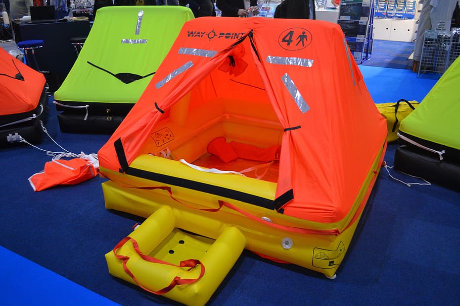 life raft, lifeboat, inflatable, dingy, rescue, raft, emergency, safety, vessel, transportation