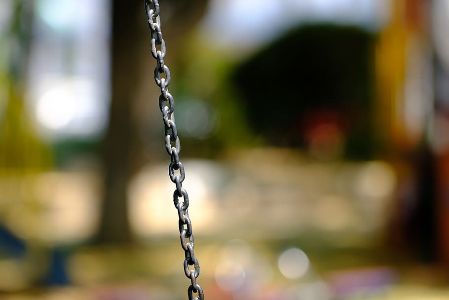 chin, outdoors, summer, focus on foreground, chain, day, close-up, metal,  hanging, swing | Pxfuel