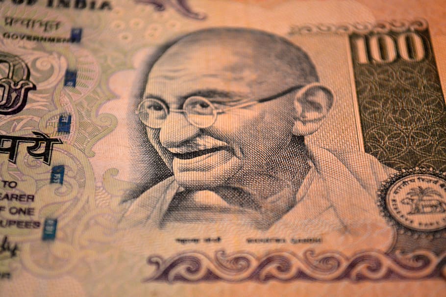 indian money, bill, Indian, Money, Ghandi, photos, Mahatma Gandhi, public domain, currency, close-up