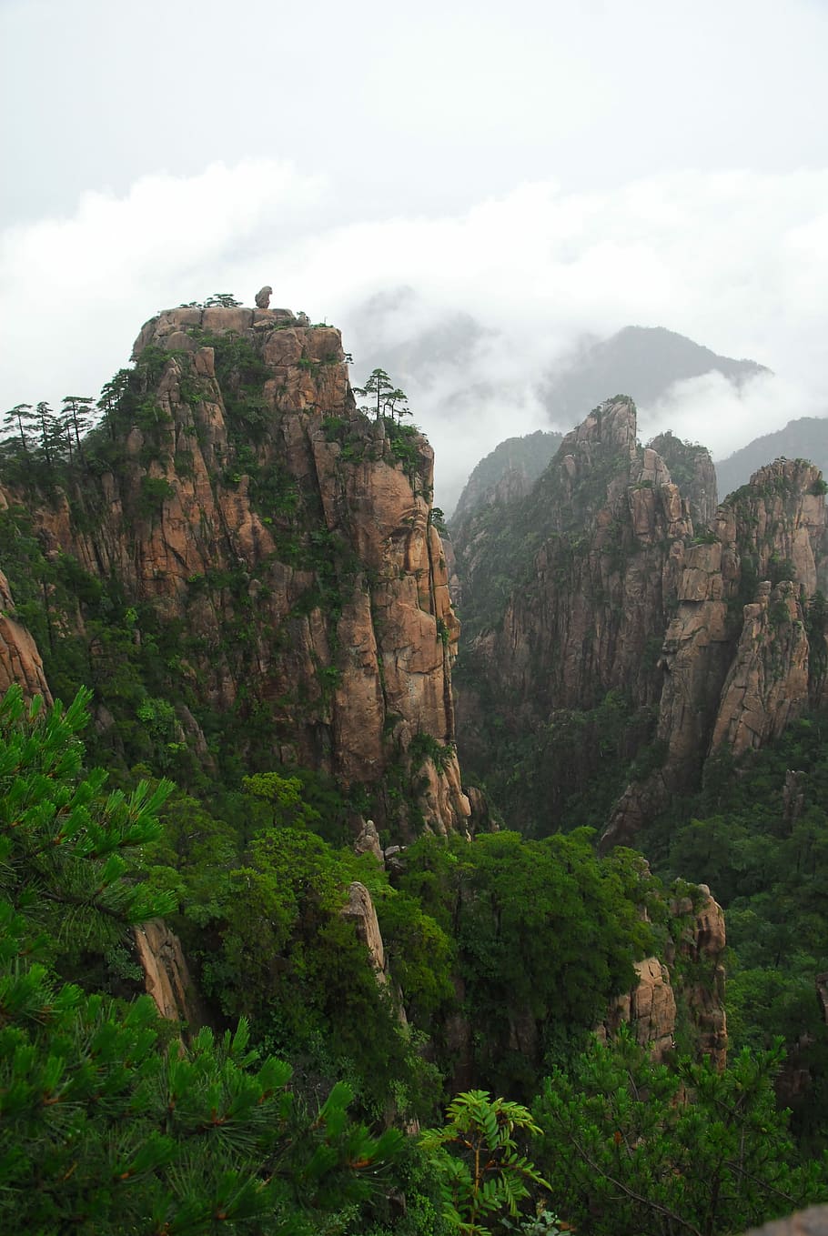 Huangshan, Cloud, Scenery, the scenery, rock - object, rock formation, nature, scenics, cloud - sky, sky