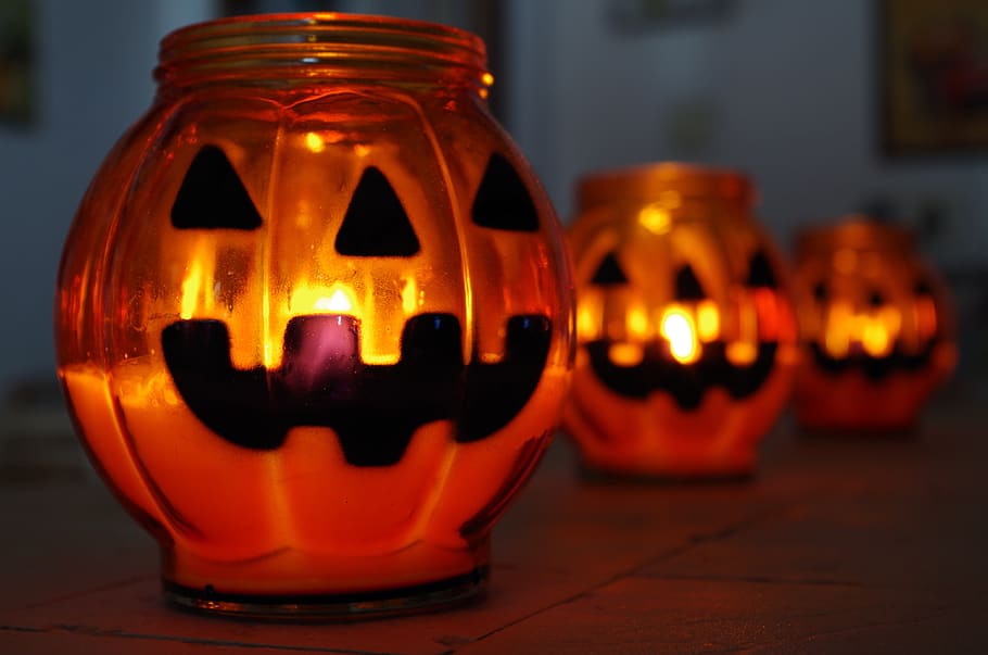 halloween, abóboras, happyhalloween, horripilante, vela, decoração, jack o 'lantern, abóbora, comida e bebida, celebração
