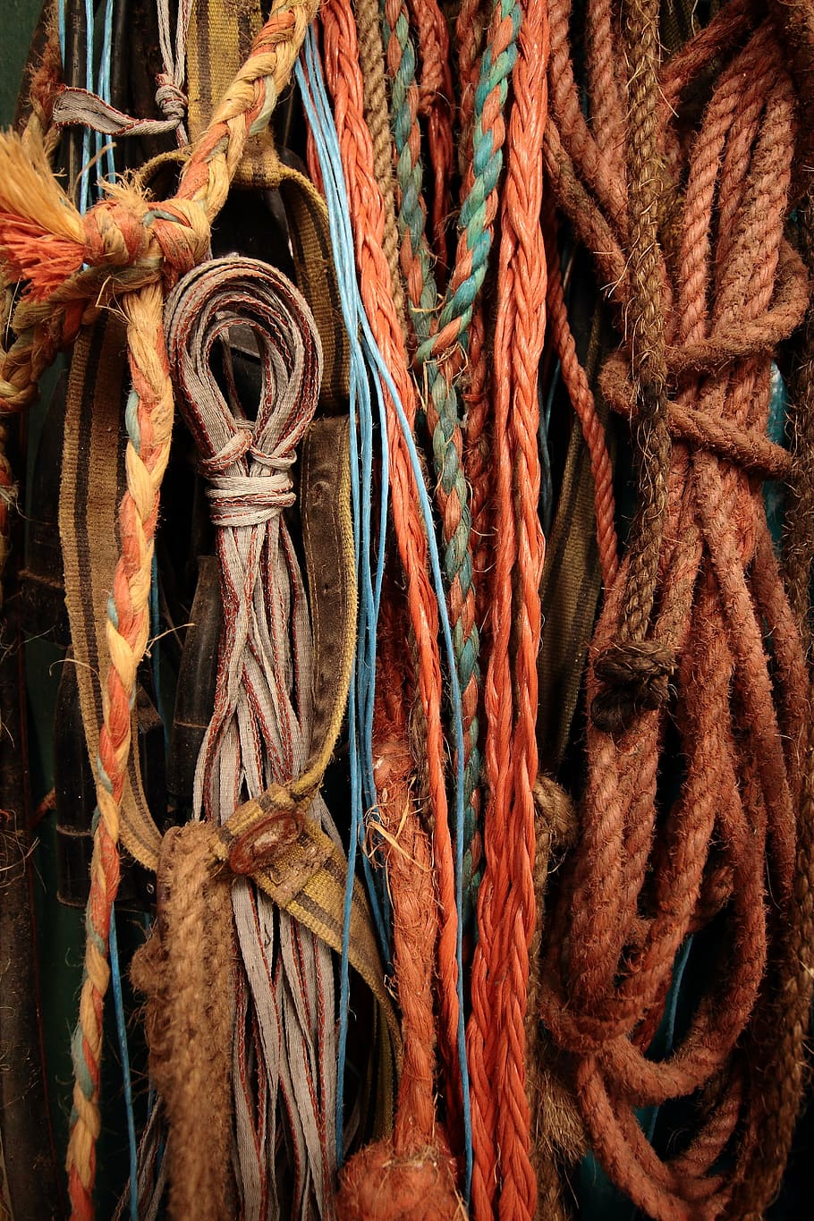 rope, knot, tros, color, loop, cord, tied Knot, strength, full frame, textured