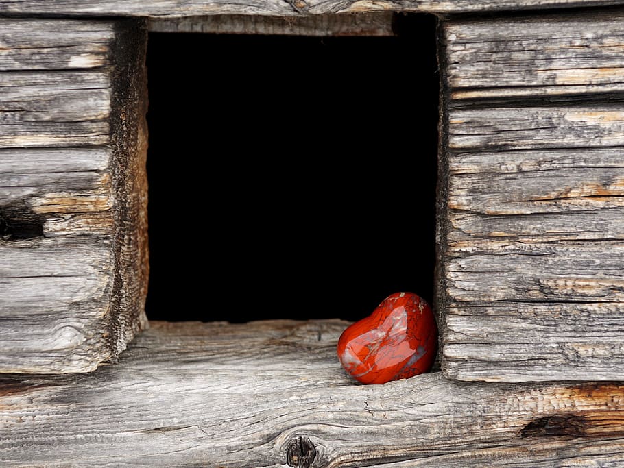 red, polished, pebble, brown, wooden, surface, wood, woods, rustic, old