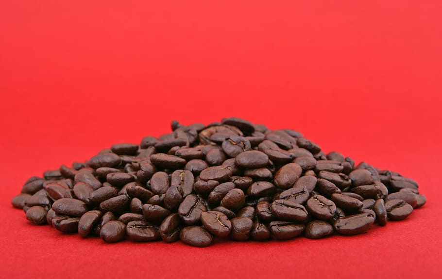 kelompok, biji kopi panggang, Tumpukan, Latar Belakang, Kacang, Meningkatkan, hitam, istirahat, buatan, diseduh